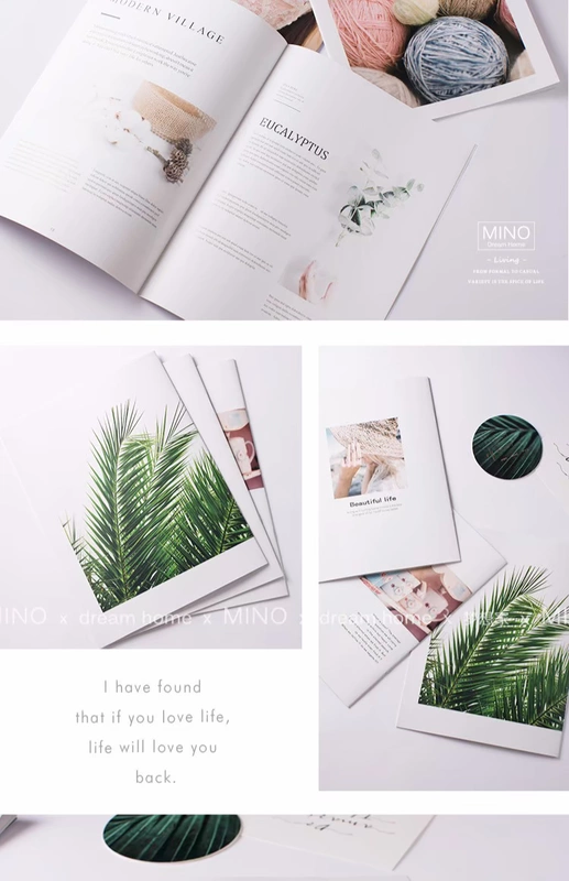 Tạp chí nhỏ tiếng Bắc Âu tạp chí tiếng Anh album đạo cụ nhiếp ảnh nền giấy mỹ phẩm sành ăn nhiếp ảnh trang trí nền