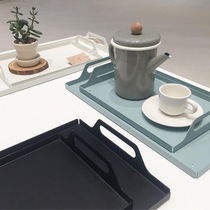 Minoins Nordic polygon metal tray geometric rhomboid combined fruit tray table top decorative pendulum flapping prop tray