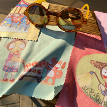 Dou Jiao takes the stage ●Original painting Microfiber glasses cloth Lens cleaning cloth Screen cleaning cloth Lens cloth wiping cloth