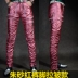 Thanh niên quần da nam Slim cá tính xu hướng hộp đêm nam đầu máy ca sĩ nhạc rock trang phục quần da punk quần tây áo sơ mi Quần da
