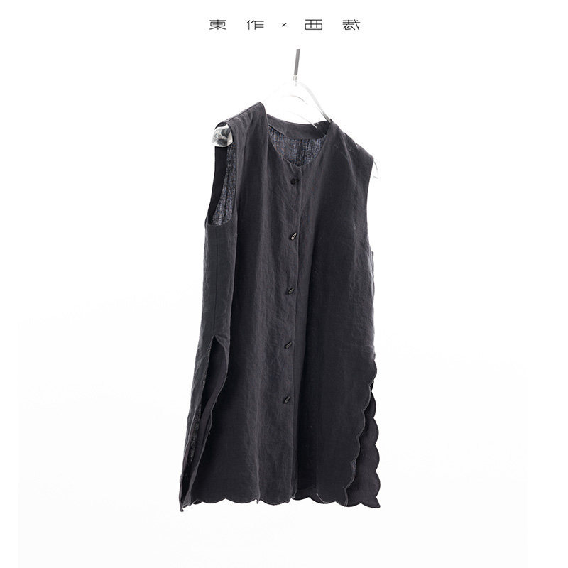 New Product, 15 Yuan Off, 100% Linen Sleeveless Vest, High-Quality Artistic Top, Slimming, Versatile, Layering, Summer New Product, 15 Yuan Off, 100% Linen Sleeveless Vest, High-Quality Artistic Top, Slimming, Versatile, Layering, Summer