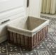hộp đựng đồ có khóa Wicker mây vườn lưu trữ giỏ gia đình thiết bị lưu trữ tạp chí snack hộp lưu trữ mây giỏ túi vải đựng đồ