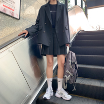 Commoner sauce original muppet bear Japanese college style high waist skirt female thin pleated skirt 2021 spring new