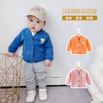 Baby Jacket Knit Cardiovert Spring Autumn Season Mens Baby Autumn Clothing Womens Children Clothes Blouses Young Children Foreign Air Tide Couts
