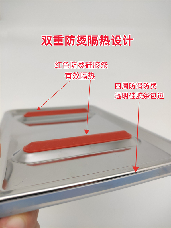 Upgraded Stainless Steel Silicone Ironing Board, Heat-Resistant, Anti-Slip, Anti-Cut, Universal Ironing Pad