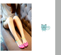2016 New Cartoon boat Socks women Crystal socks cotton invisible glass stockings Loli model