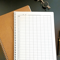 Bookkeeping This Hand Ledger Ledger Fine Ledger Works Benko custom Registration Records This stock Out of stock Statistical attendance sheet Universal Form