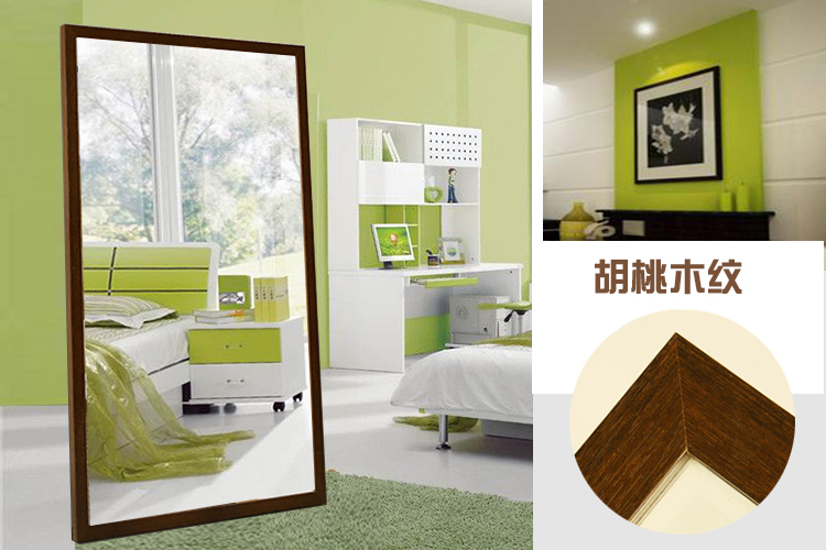 Gương trang điểm gương đầy đủ chiều dài gương lắp khung gương đơn giản hiện đại sàn gương treo tường cửa hàng quần áo gương lớn - Gương gương đẹp