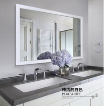 Simple modern bathroom mirror Bathroom mirror Bathroom mirror Waterproof mirror Explosion-proof mirror Makeup mirror Wall-mounted mirror