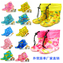  Childrens crystal jelly cartoon rain boots spring and summer boys and girls rain boots Childrens fashion non-slip baby water shoes