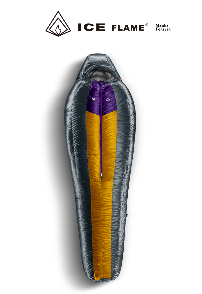 ICE FLAME fire dance lightweight edition mummy down sleeping bag Lakers color customization