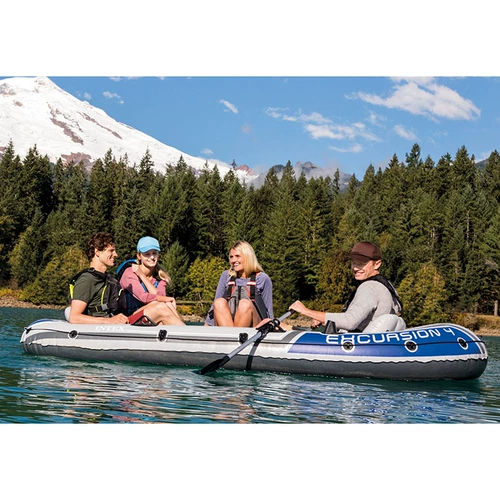 INTEX Эластичная лодка резиновая лодка утолщение штурмовой лодки лодка лодка Рыбалка Рубин гребля 2 человека 3 человека рыбалки лодки