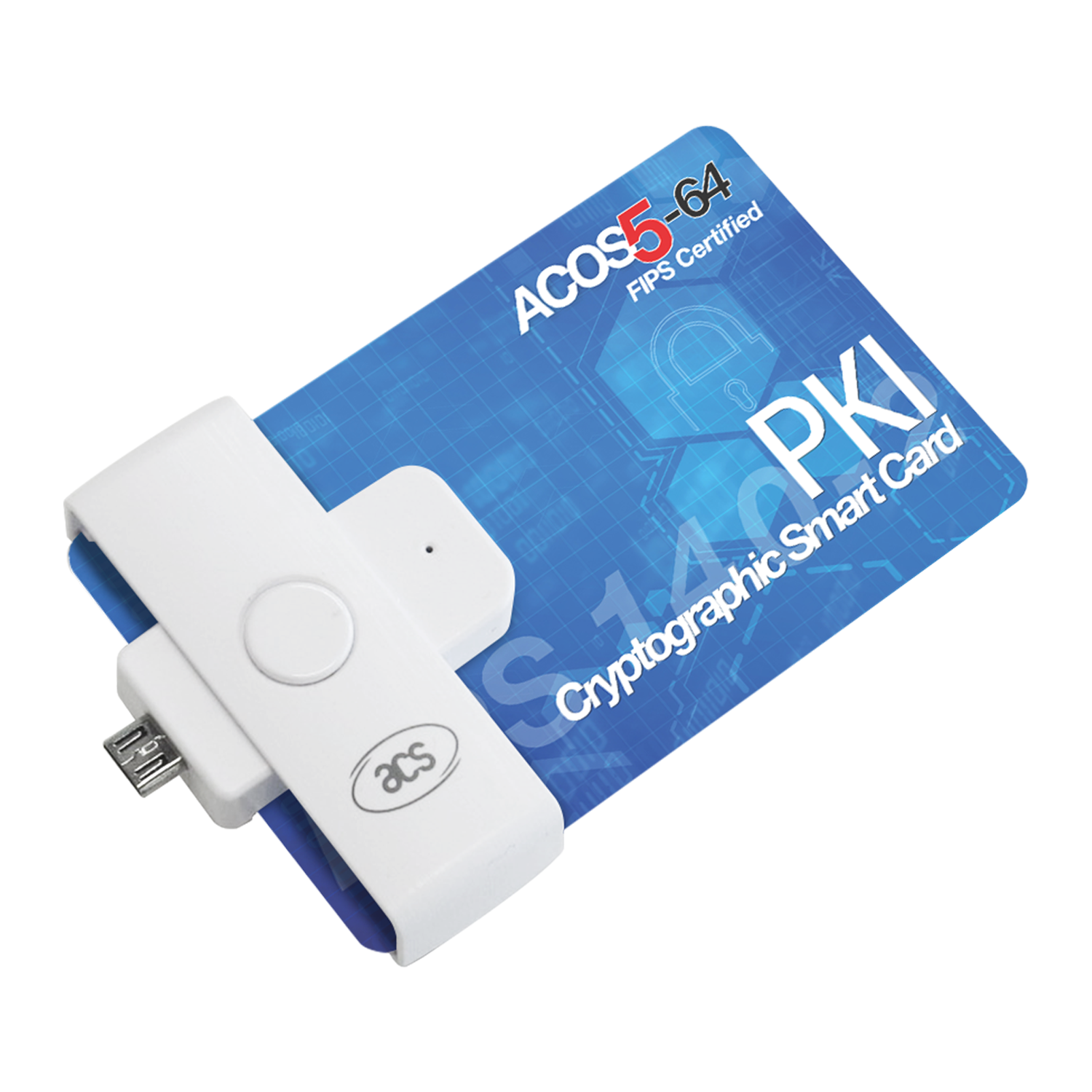 The ACR39U-ND Pocketmate II adopts the Micro-USB connector