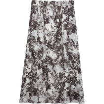 Floral floral skirt for women in shopping malls of the same style 2024 summer new high-waist temperament chiffon long skirt BDR2BD1094