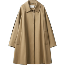 The same style of khaki loose windbreaker for women in the broadcast mall for autumn new mid-length British style jacket BDR3FD1845