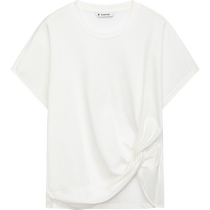 Broadcast design t-shirt for women 2024 summer new style French loose fashion lazy short-sleeved top DDR2YD5434
