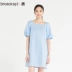 Broadcast My Story Counter Sản phẩm mới Word Puff Sleeve Midi dài Dress Sản phẩm HOT