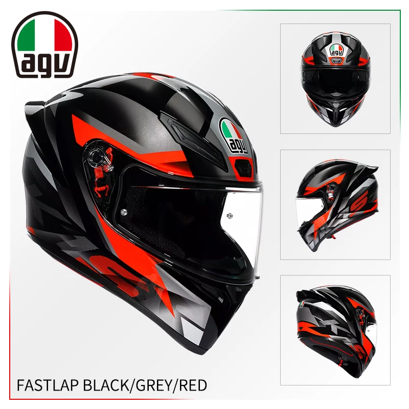 AGV Полушлем, гоночный шлем для мужчин и женщин противотуманной