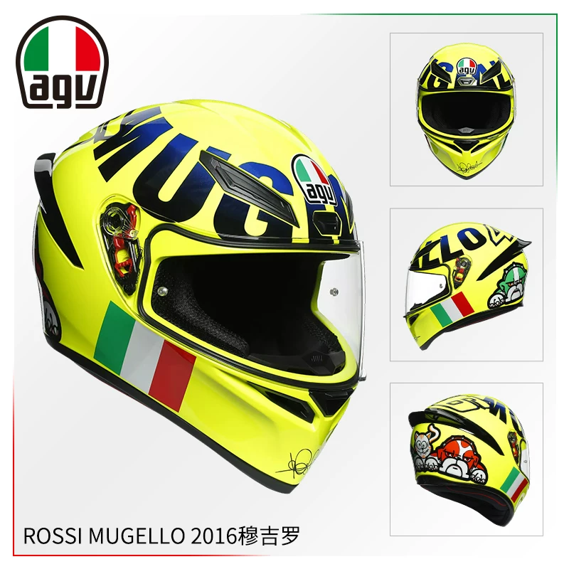 AGV Полушлем, гоночный шлем для мужчин и женщин противотуманной