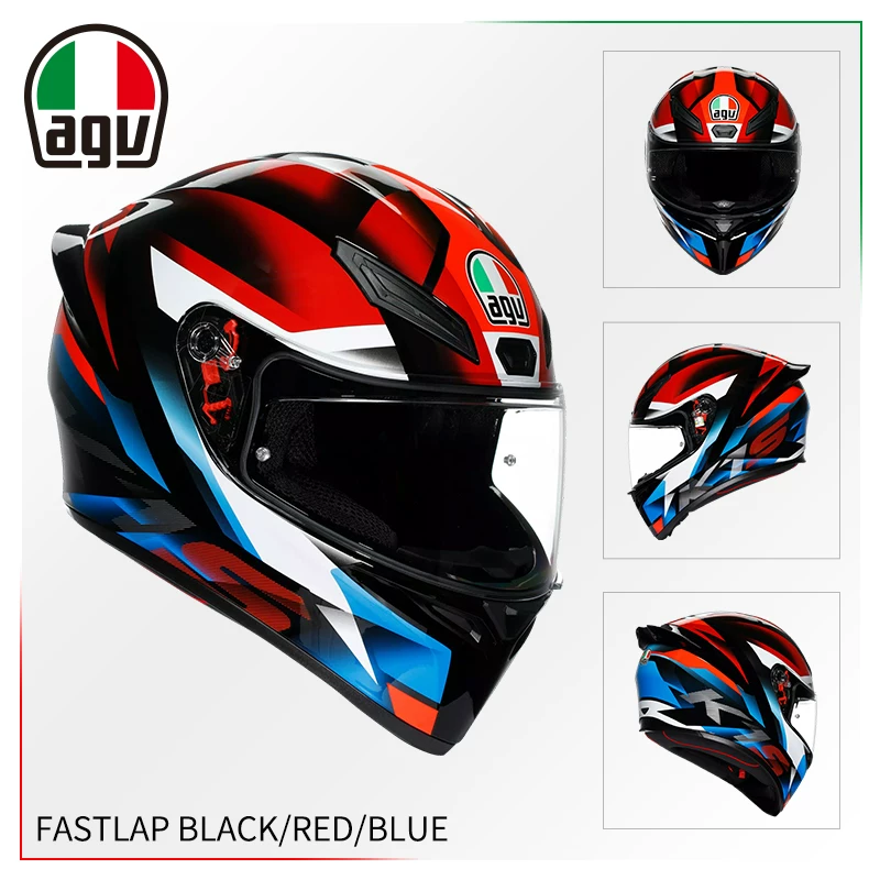 AGV Полушлем, гоночный шлем для мужчин и женщин противотуманной