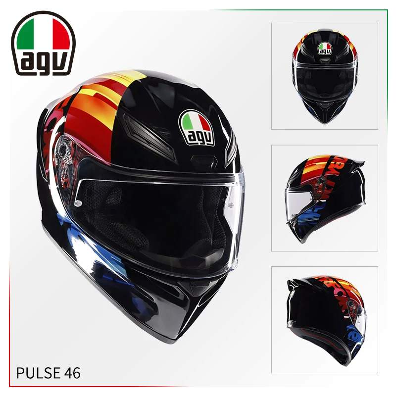 AGV Полушлем, гоночный шлем для мужчин и женщин противотуманной