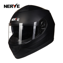 NERVE Nev motorcycle helmet men and women Summer glass fiber reinforced plastic anti-fog racing full helmet covered four seasons running helmet