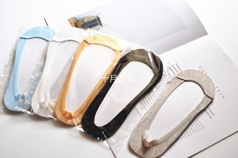 Silicone gel anti-slipping ~ foreign trade day single tutu*anna cotton thin and thin stockings superb invisible