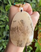 Yang Yujia Yunnan natural yellow dragon jade water plant flower safe and sound brand sweater chain large pendant certificate new style