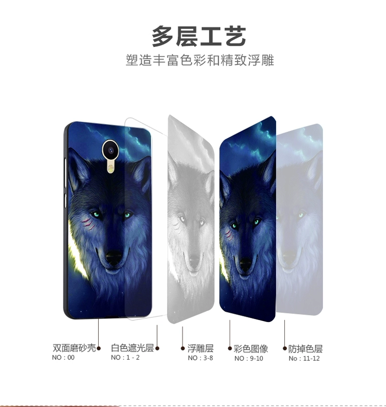 Yi Tian Meizu Blue Charm Charm Xanh 5 bộ 5 điện thoại vỏ điện thoại di động của silicone bảo vệ tay áo M5 5.2-inch mềm thả người đàn ông và phụ nữ kháng - Phụ kiện điện thoại di động