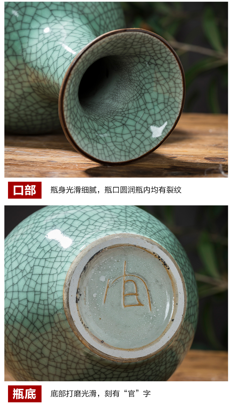Jingdezhen ceramics up antique vases, flower arranging furnishing articles after classical Chinese style household wine sitting room adornment