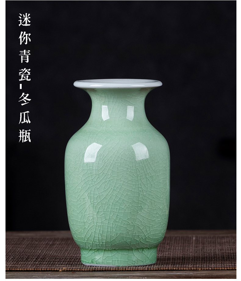 Jingdezhen ceramics mini floret bottle of flower arranging furnishing articles of I and contracted sitting room of Chinese style household table decorations