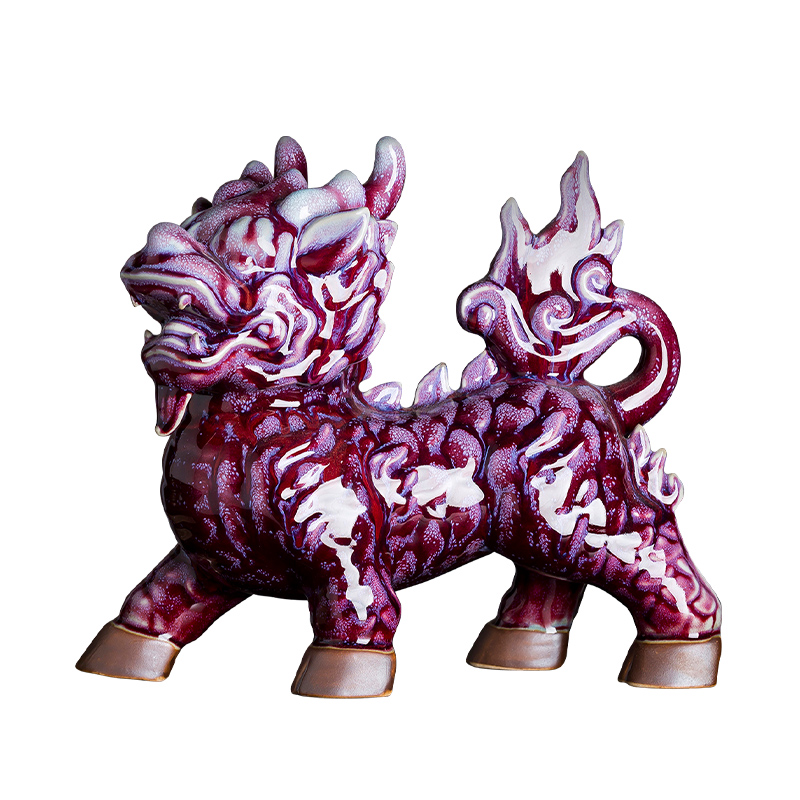 Variable the opened a kirin jun porcelain furnishing articles housewarming gift Chinese style household, sitting room porch office decoration