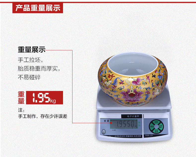 Jingdezhen ceramics feng shui plutus aquarium cornucopia water lily flower pot of tea to wash to writing brush washer water shallow place ornament