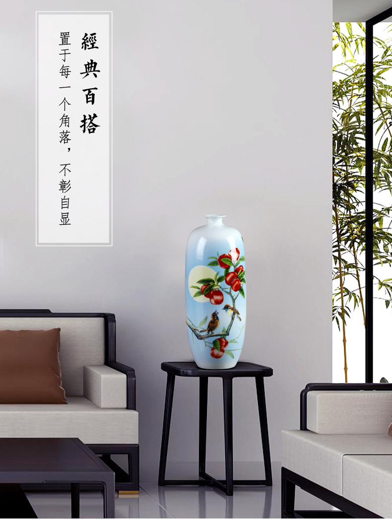 Jingdezhen porcelain ceramic creative hardcover floret bottle vase home porch ark adornment furnishing articles sitting room