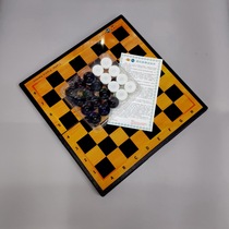  Draughts black and white checkers 64 100-grid magnetic grid student teaching childrens folding magnet checkerboard set