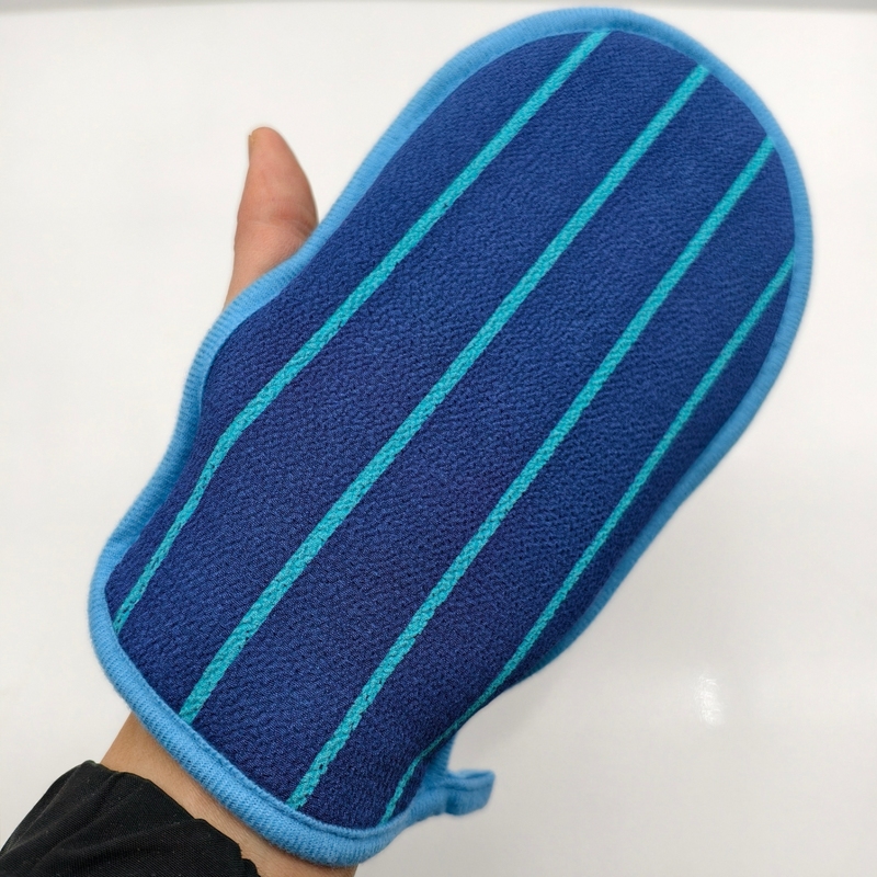 200D Medium Coarse Sand Exfoliating Bath Glove, Cotton Lining, Strong Double-Sided Exfoliation, Removes Dirt and Relieves Itch, Bare Product