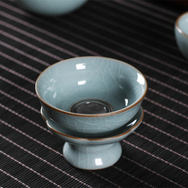 Longquan Tea Leakage Tea Filter Tea Filter Creative Ceramic Ice Crack Tea Isolation Kung Fu Tea Accessories Home