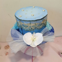 Cardboard Box Creative Art Manual turn waste into treasure waste use environmental protection color hat finished decoration accessories