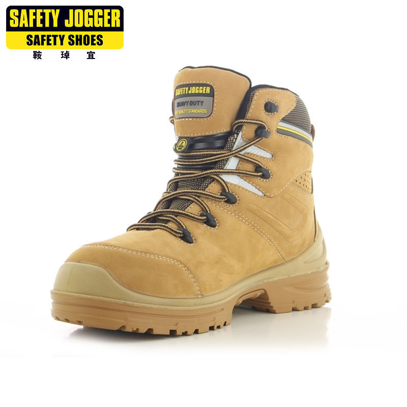 Belgian Saddle Yi Safey Jogger labor protection shoes anti-smashing anti-puncture wear anti-static casual high tube safety shoes