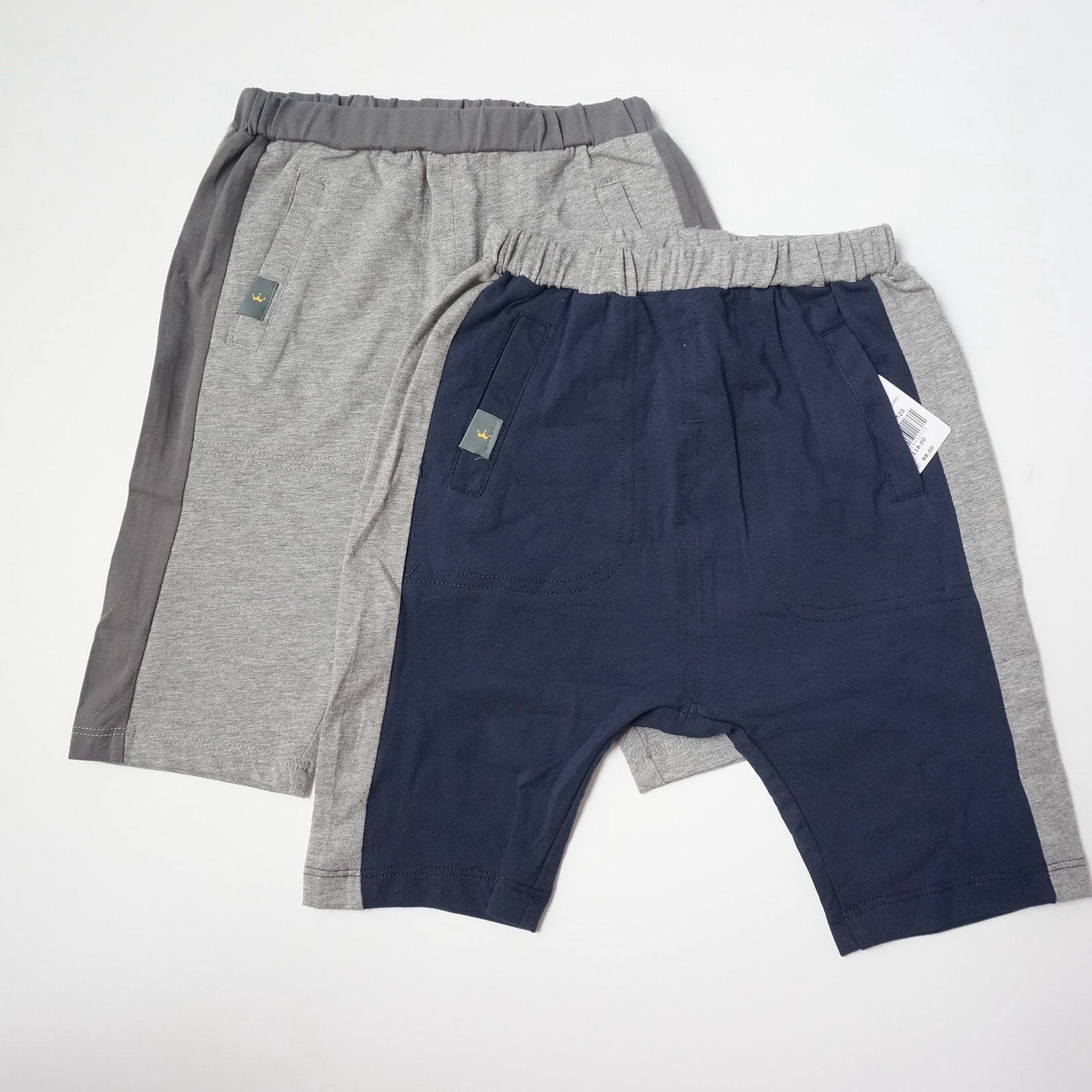 2021 Brand original single summer fit small boy 80-120 yard slim fit short 50% pants pure cotton can open crotch tightness waist