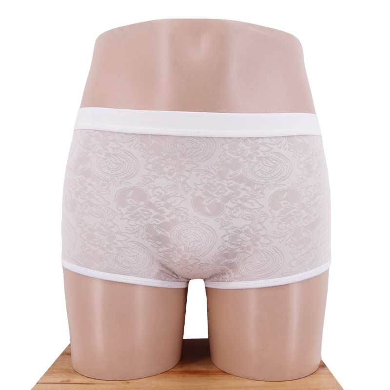 Quần lót nam trong suốt nam một mảnh boyshort ren unisex liền mạch quần khiêu dâm đầu thoáng khí liền mạch quần sịp cotton nam