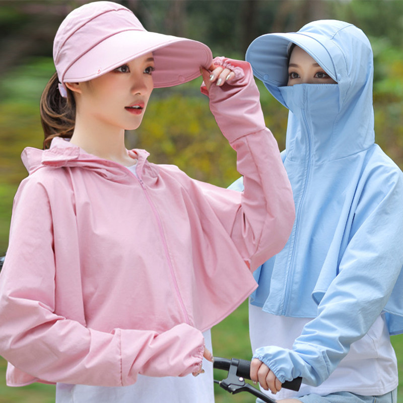 Electric motorcycle sun protection clothes in summer shade anti-UV cap shade shade outdoor sunscreen mask