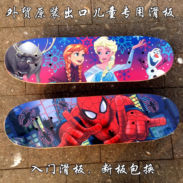 Foreign trade original export spider-man ice and snow children's double-warped scooter scooter scooter inventory processing without bargaining