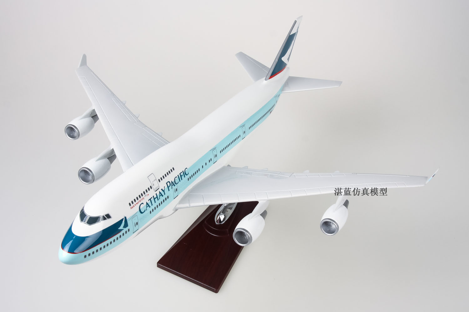 46 cm Hong Kong Cathay Pacific B747 Boeing 747 tĩnh mô phỏng máy bay chở khách máy bay mô hình thành đồ trang trí mô hình máy bay trực thăng hợp kim