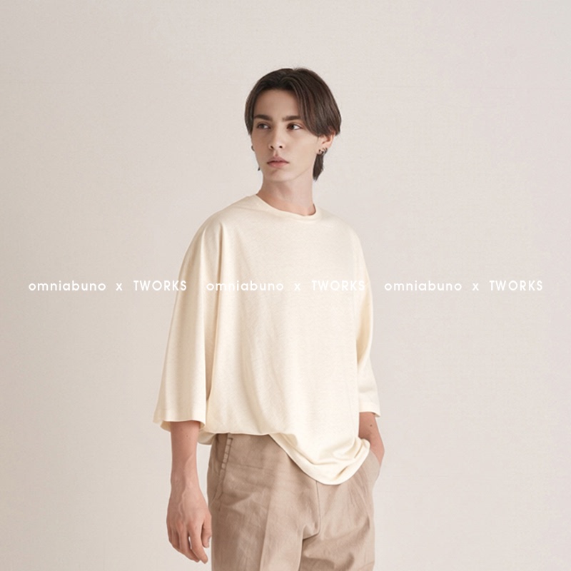 Linen T-Shirt Short-Sleeve Three-Quarter Sleeve Men's Hemp Loose Casual Old Money Cotton-Linen Breathable Cool Feeling Women's Summer Oversize