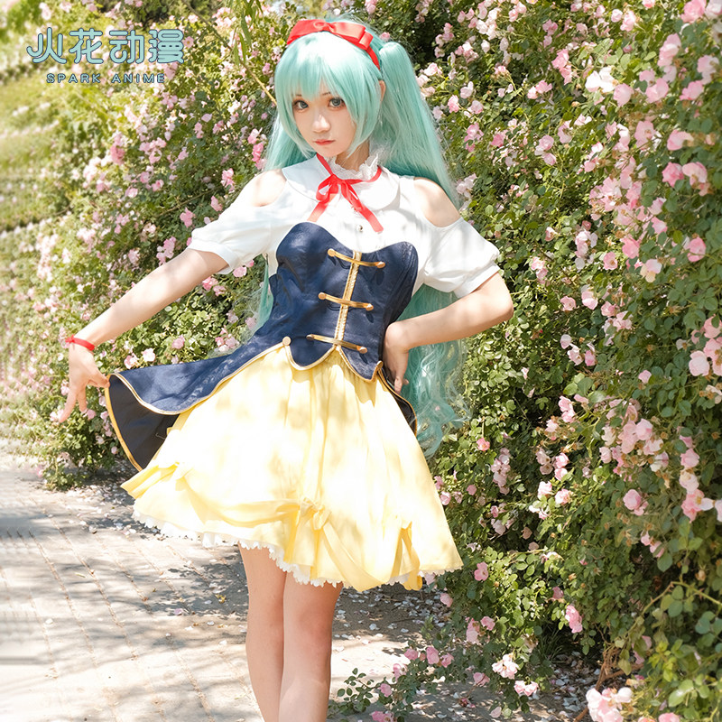 Spark Cartoon Vocaloid Early Soundtrack Future Cos Miku White Snow Princess White Snow Princess Cosplay Costume Woman