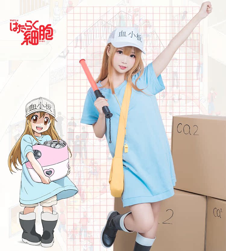 Di động làm việc cos mũ t-shirt túi tiểu cầu thứ phát NDT cờ còi cosplay nữ tia lửa của hoạt hình đồ ngủ cosplay thỏ