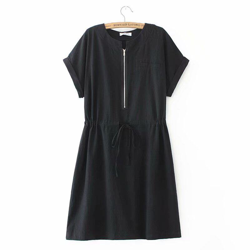 Large size women's dress cotton linen for long version collection waist skirt mid-aged mother Korean version temperament 200 catfish for 40-year-old tide