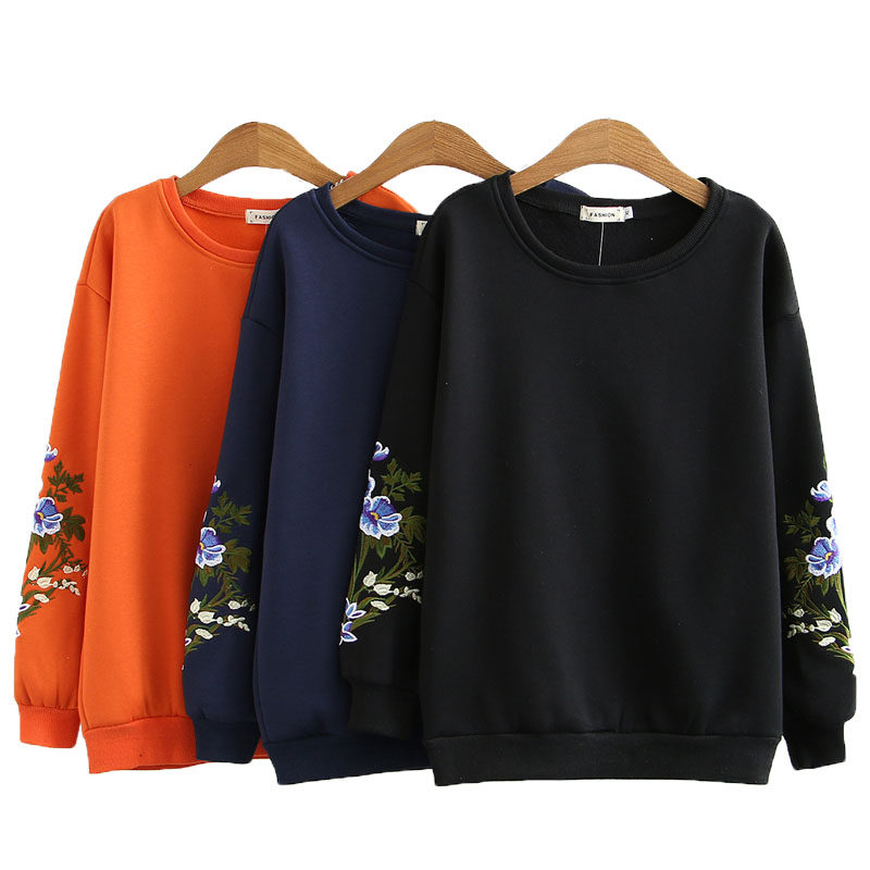 Mother's spring pullover fashion loose casual velvet middle-aged pullover thickened autumn and winter sweater coat female