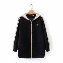 Middle Aged Mother Dress 2020 Spring Autumn Clothing Long streaks long sleeves cardiovert sweatshirt Fat Mom Temperament Jacket